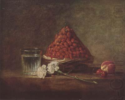 Still Life with Basket of Strawberries (mk08), Jean Baptiste Simeon Chardin